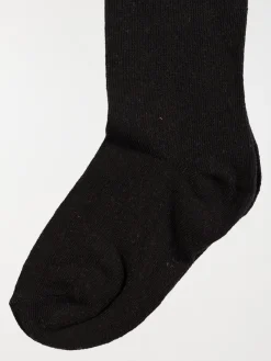 Collants chauds coloris noir fille