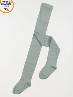Collants chauds coloris sauge fille
