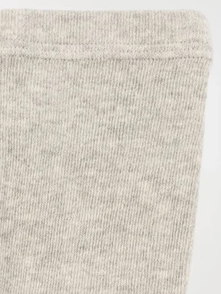Collants chauds gris clair chiné fille