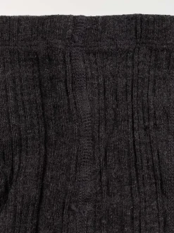Collants chauds torsadés fille gris