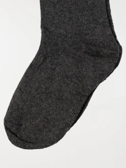 Collants gris anthracite chiné fille