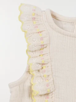 Combinaison broderies fille (3-36M)