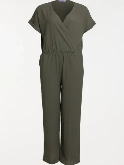 Combinaison col V grande taille femme