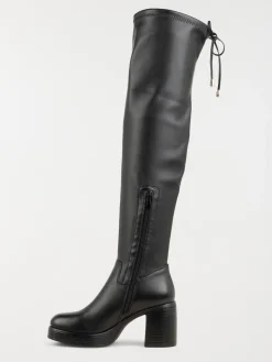 Cuissardes noires à talon femme (36-41)