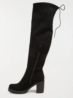 Cuissardes noires lacées femme (36-41)