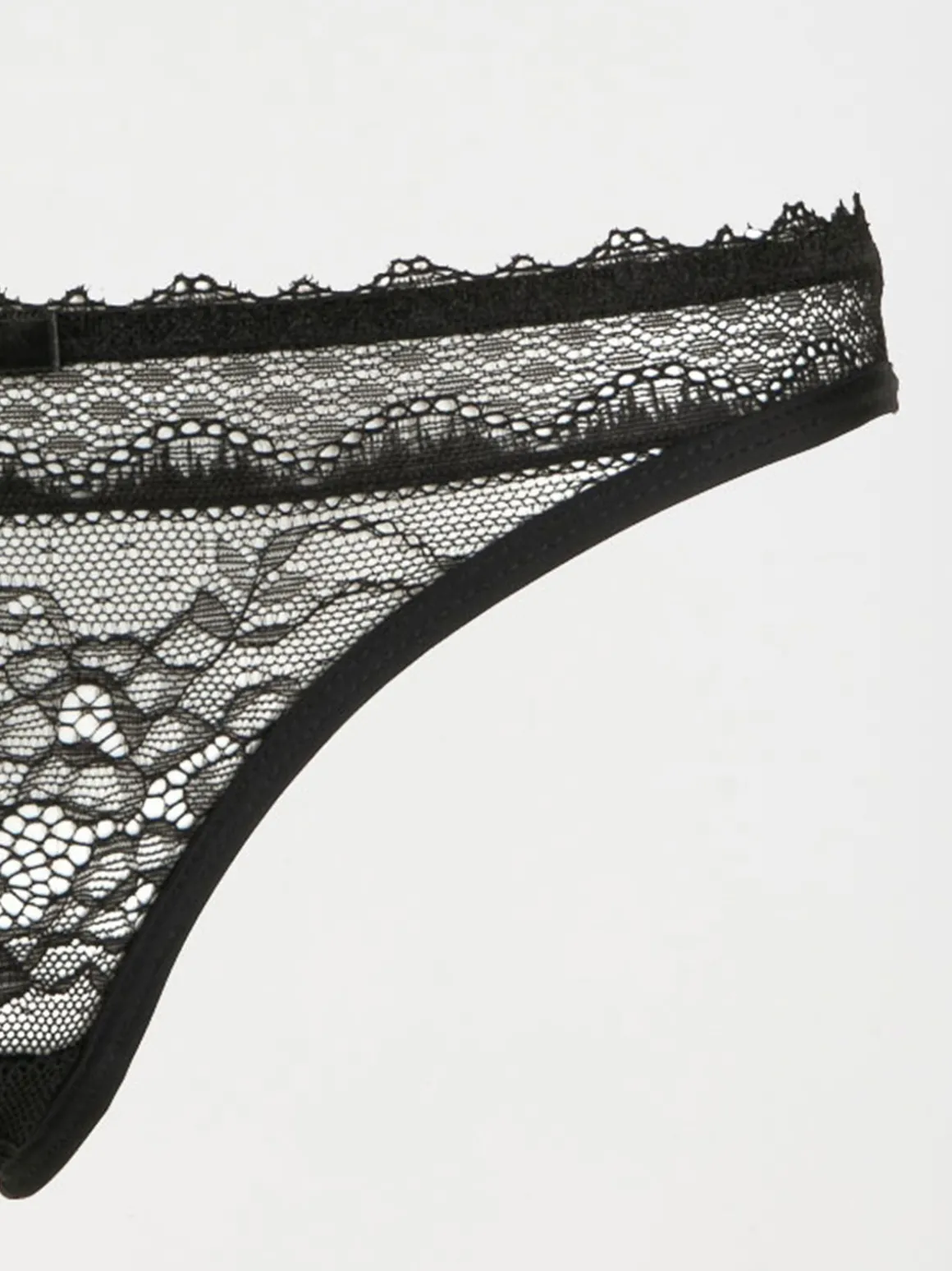 Culotte bi-matière noire femme (36-46)