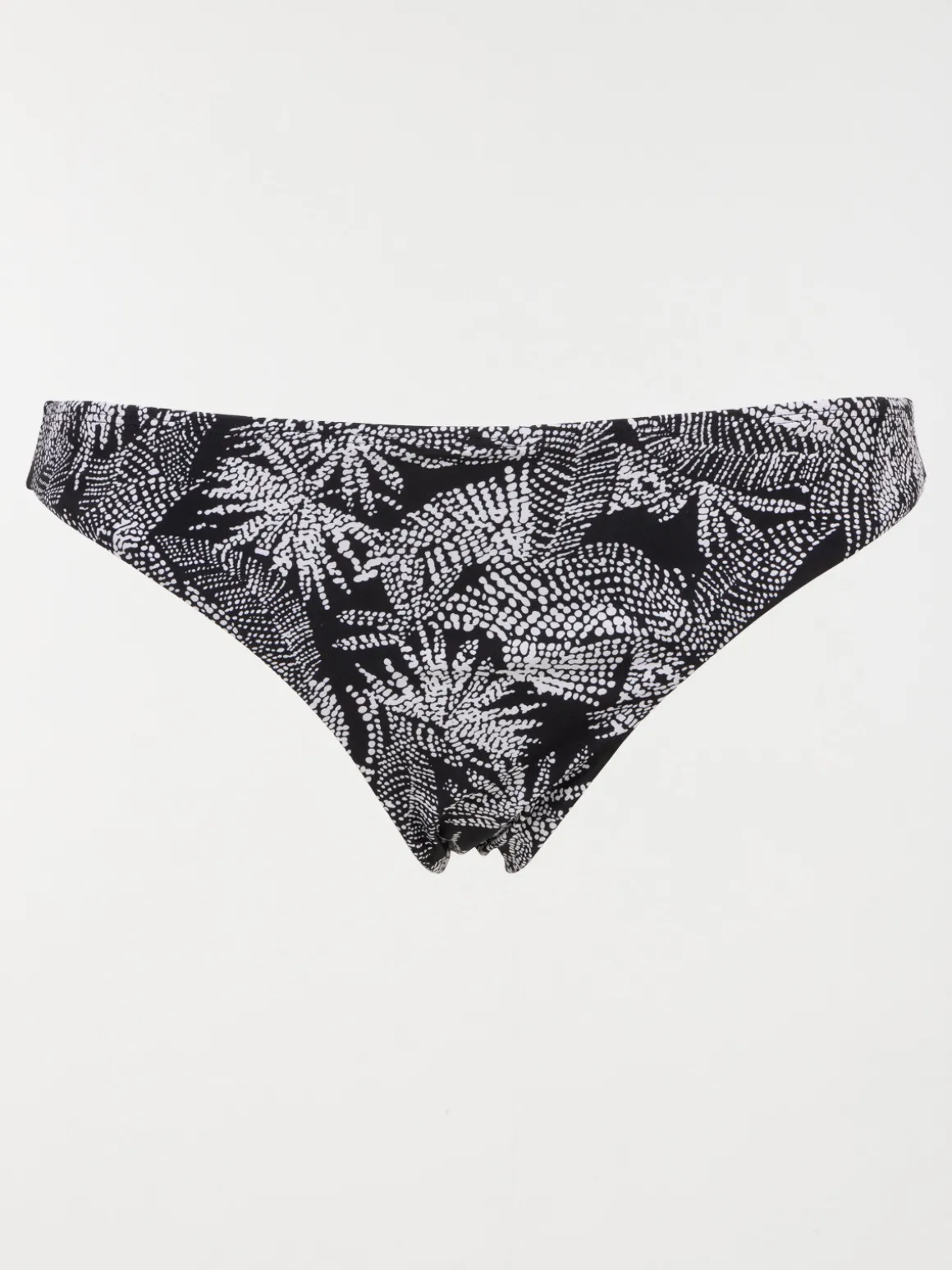 Culotte de bain motif feuillage femme