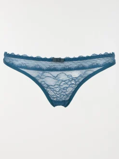 Culotte dentelle et microfibre femme
