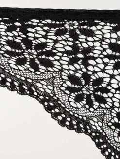 Culotte dentelle noire femme (S-XL)