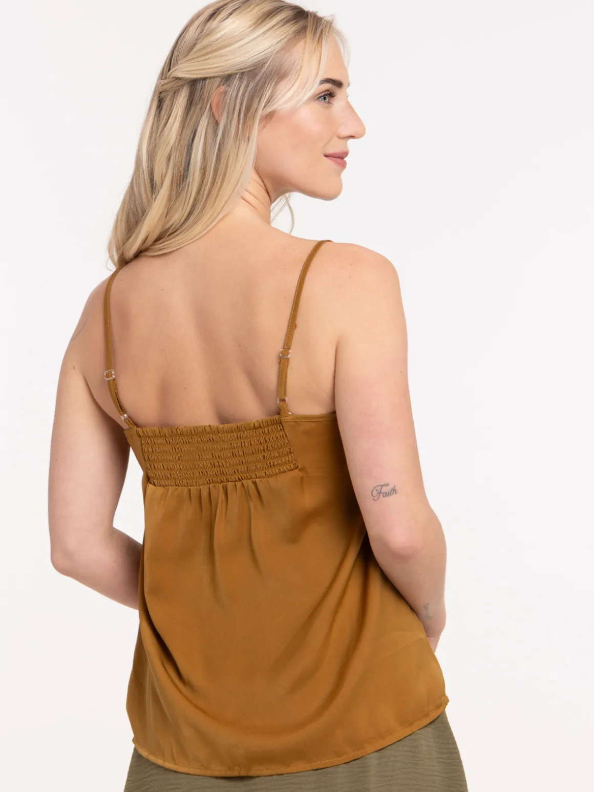 Débardeur à bretelles fluide femme