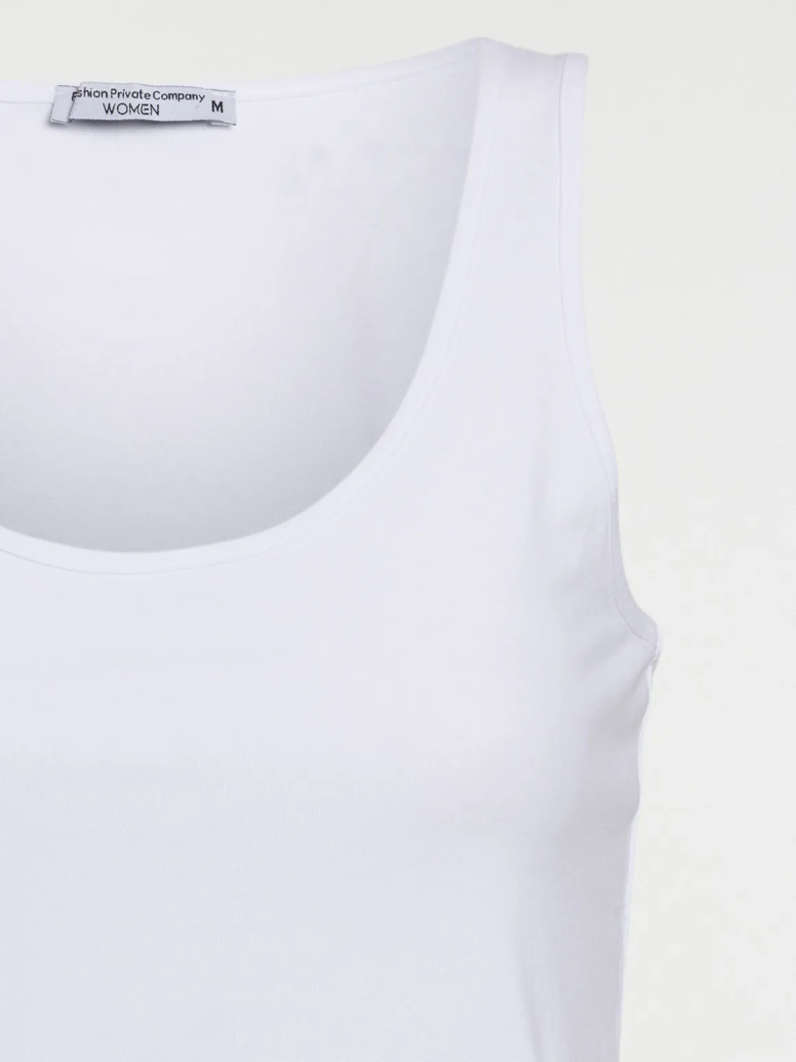 Débardeur basique blanc femme
