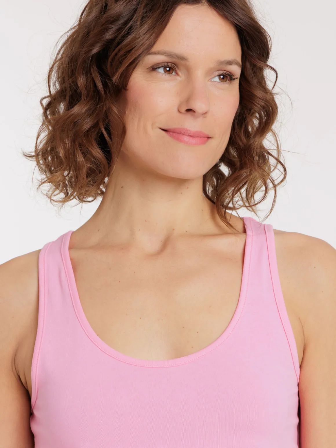 Débardeur basique bubble pink femme