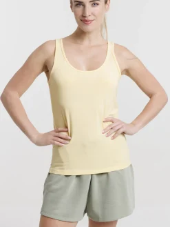Débardeur basique jaune summer femme