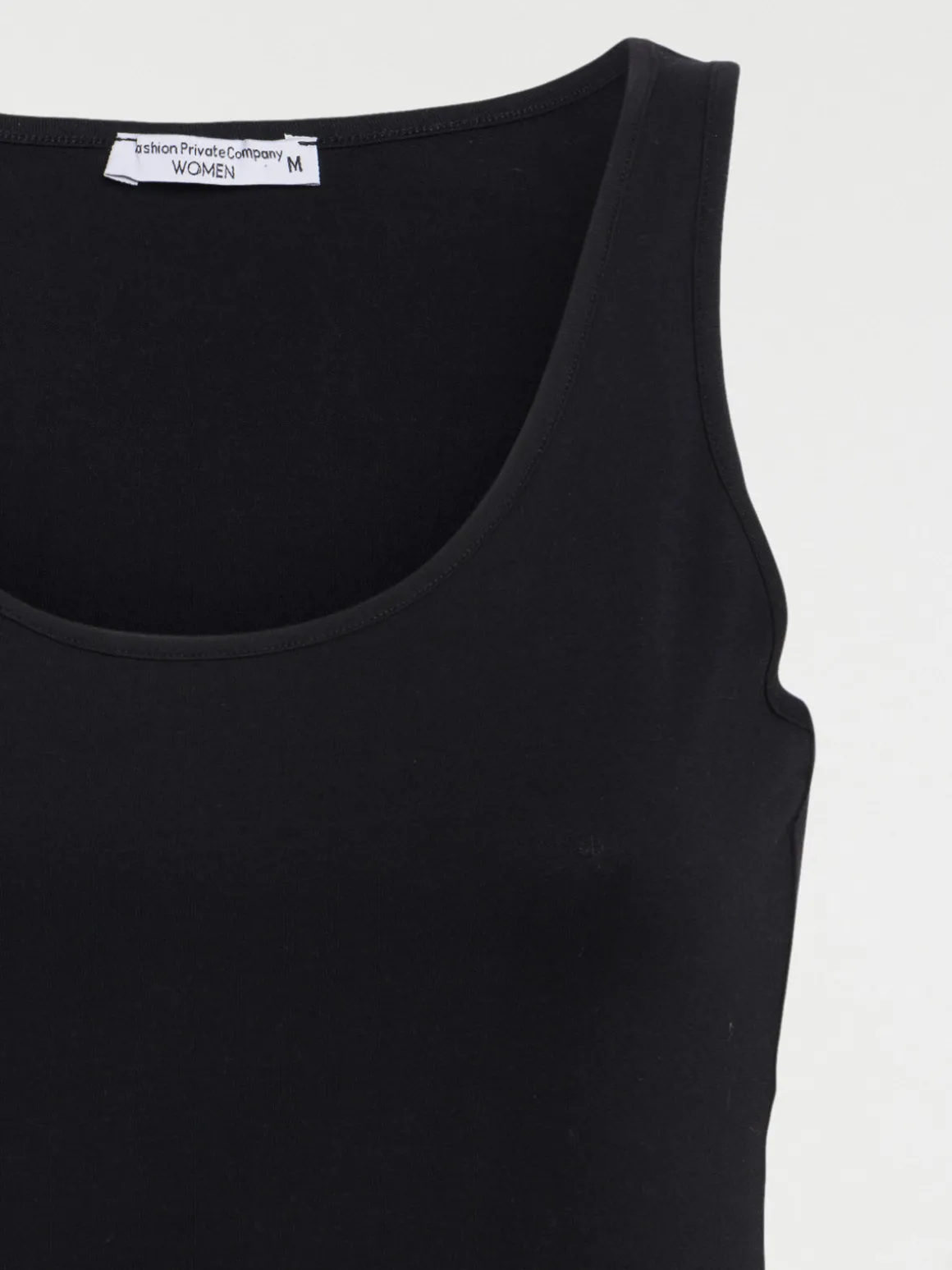 Débardeur basique noir femme