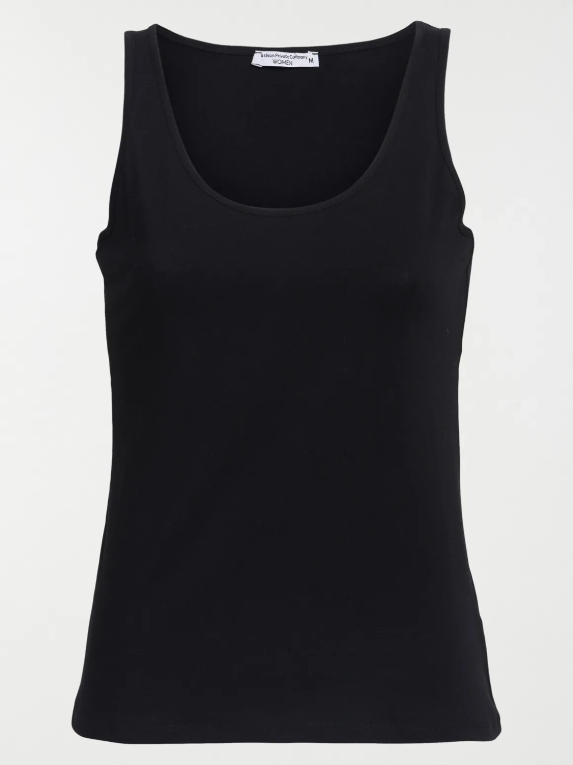 Débardeur basique noir femme