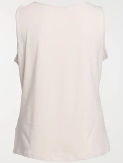 Débardeur beige grande taille femme