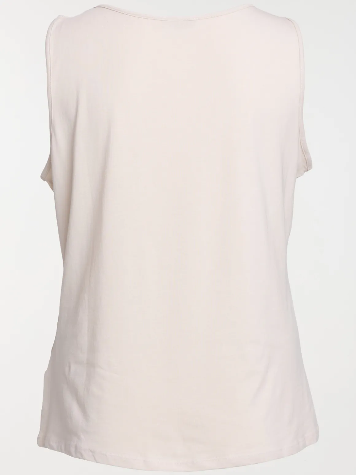 Débardeur beige grande taille femme