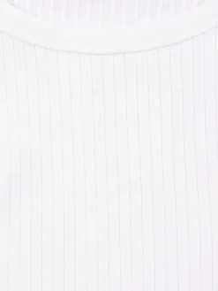 Débardeur blanc côtelé fille (XXS-M)