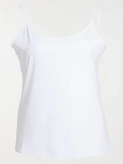 Débardeur blanc grande taille femme