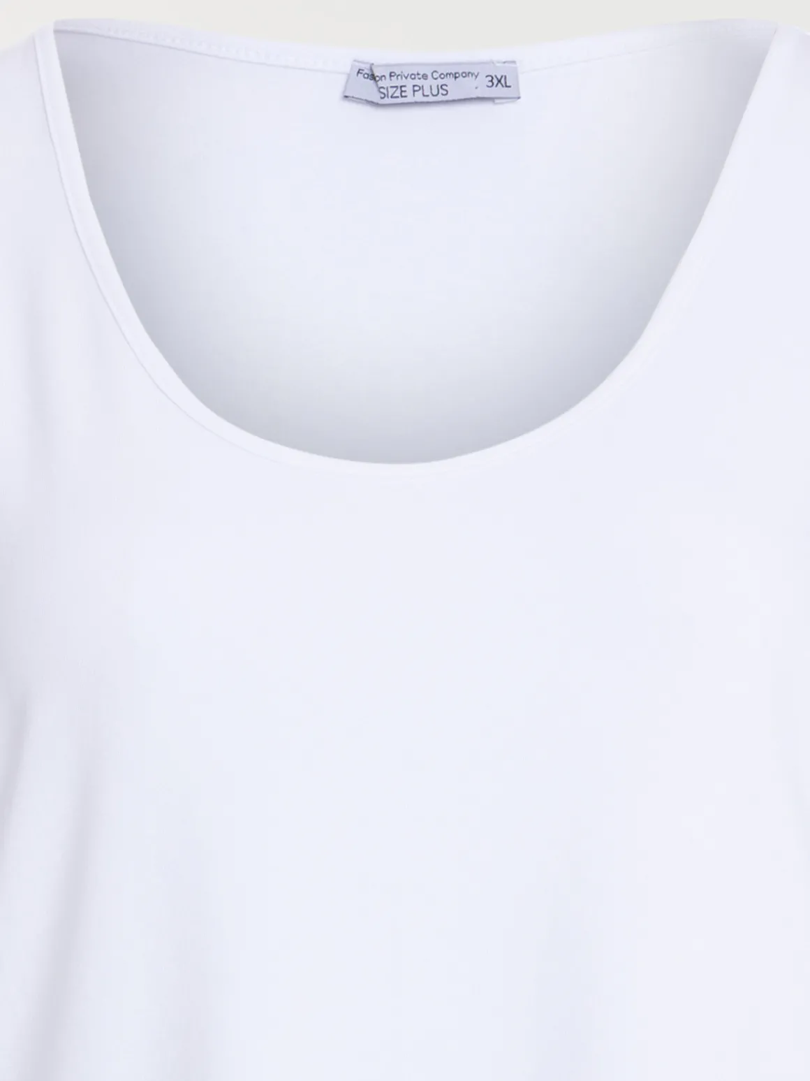 Débardeur blanc grande taille femme