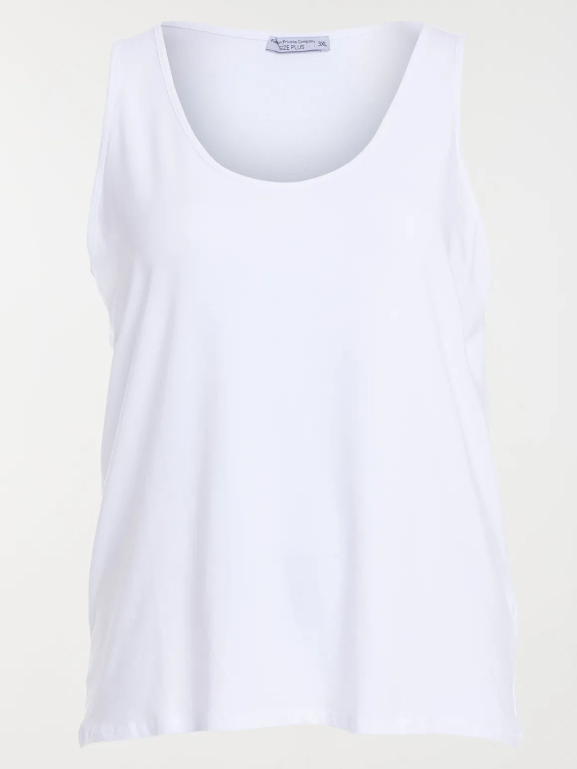 Débardeur blanc grande taille femme