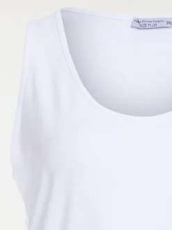 Débardeur blanc grande taille femme