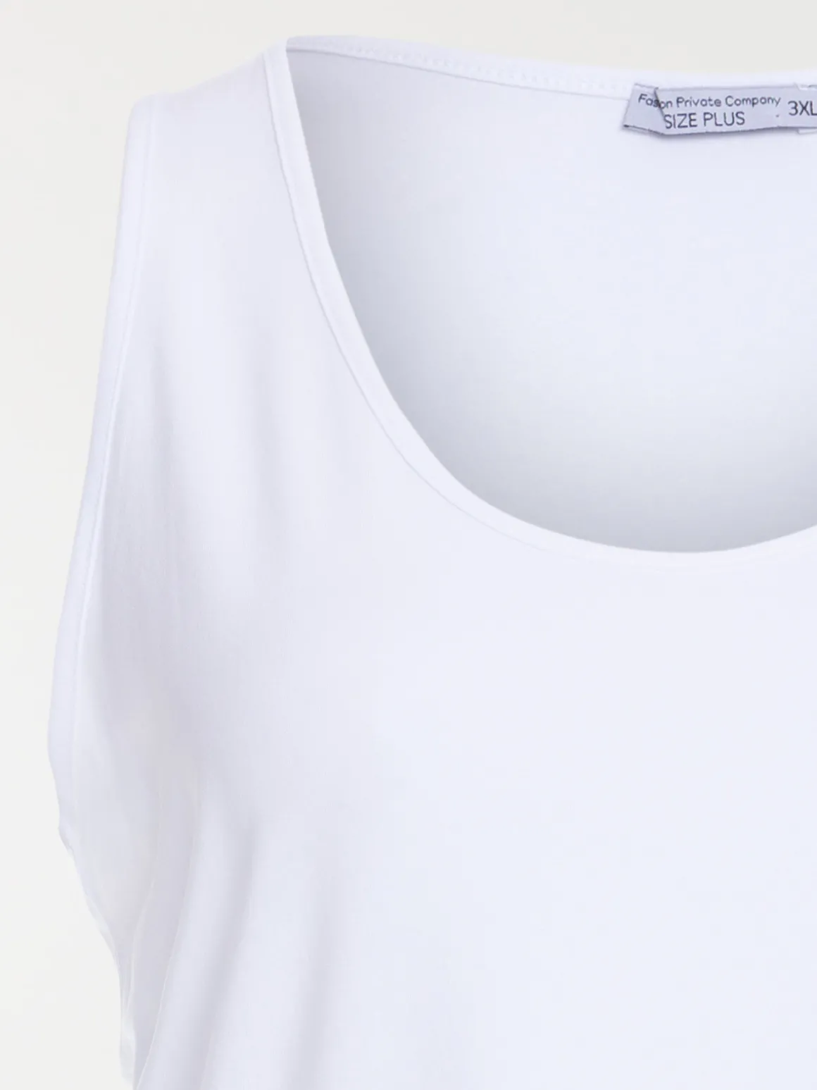 Débardeur blanc grande taille femme