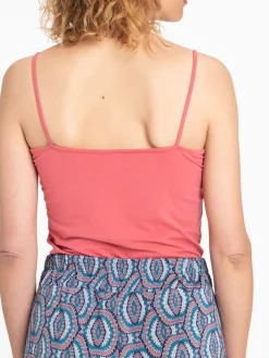 Débardeur bretelles framboise femme