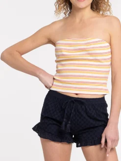 Débardeur bustier rayé femme