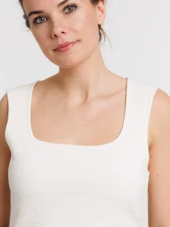 Débardeur col carré femme