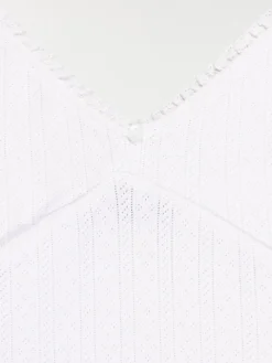 Débardeur col V dentelle fille (XXS-M)