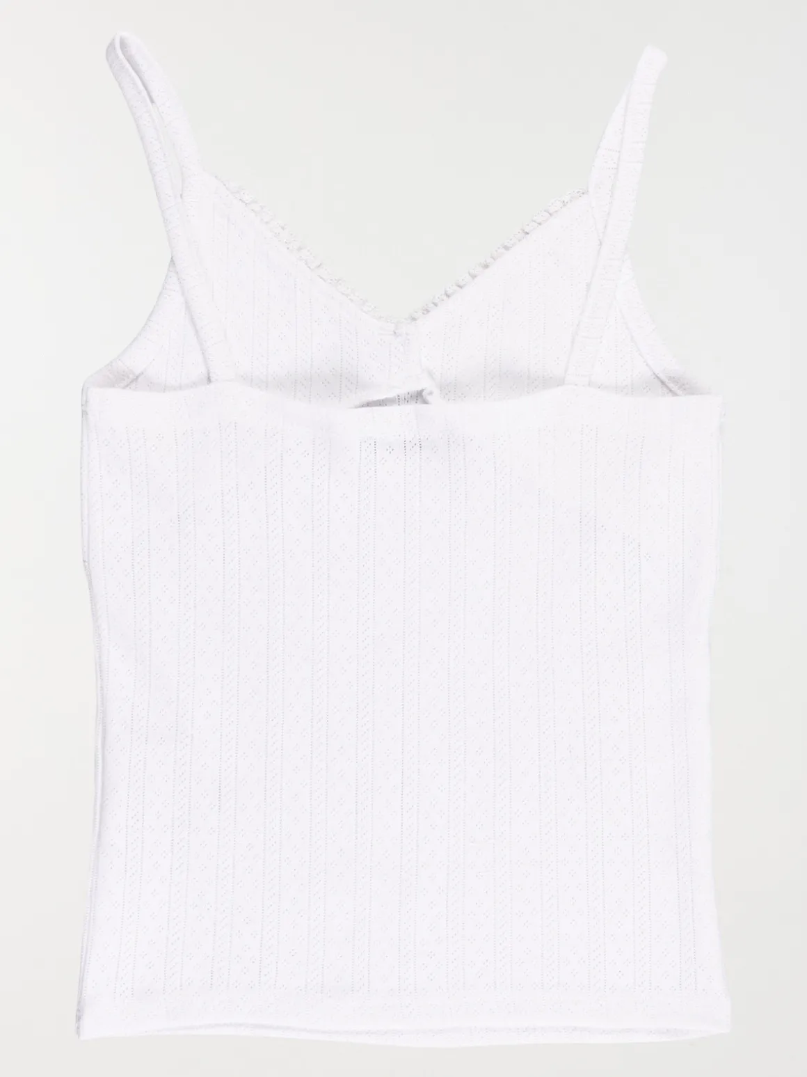 Débardeur col V dentelle fille (XXS-M)