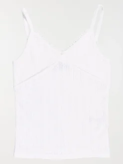 Débardeur col V dentelle fille (XXS-M)