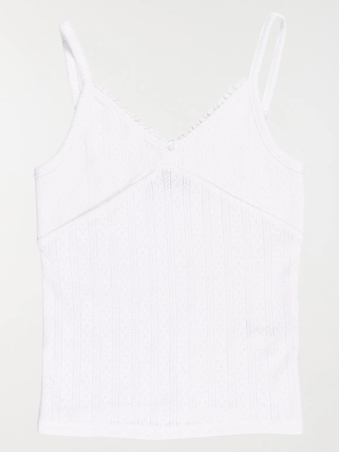 Débardeur col V dentelle fille (XXS-M)
