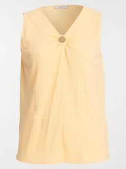 Débardeur col V grande taille femme