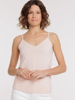 Débardeur col V pink nostalgia femme
