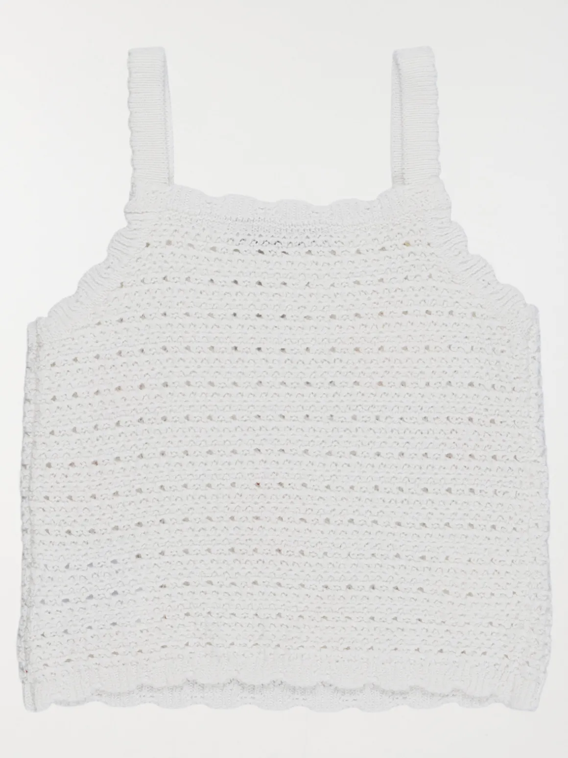 Débardeur crochet écru fille (3-12A)