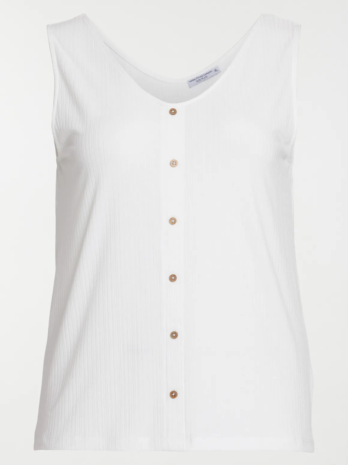 Débardeur écru grande taille femme