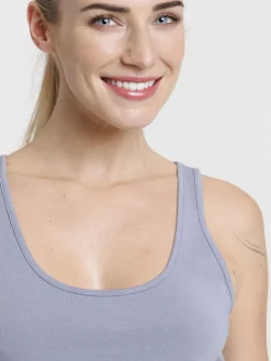 Débardeur denim blue basique femme