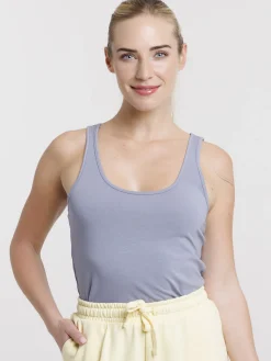 Débardeur denim blue basique femme