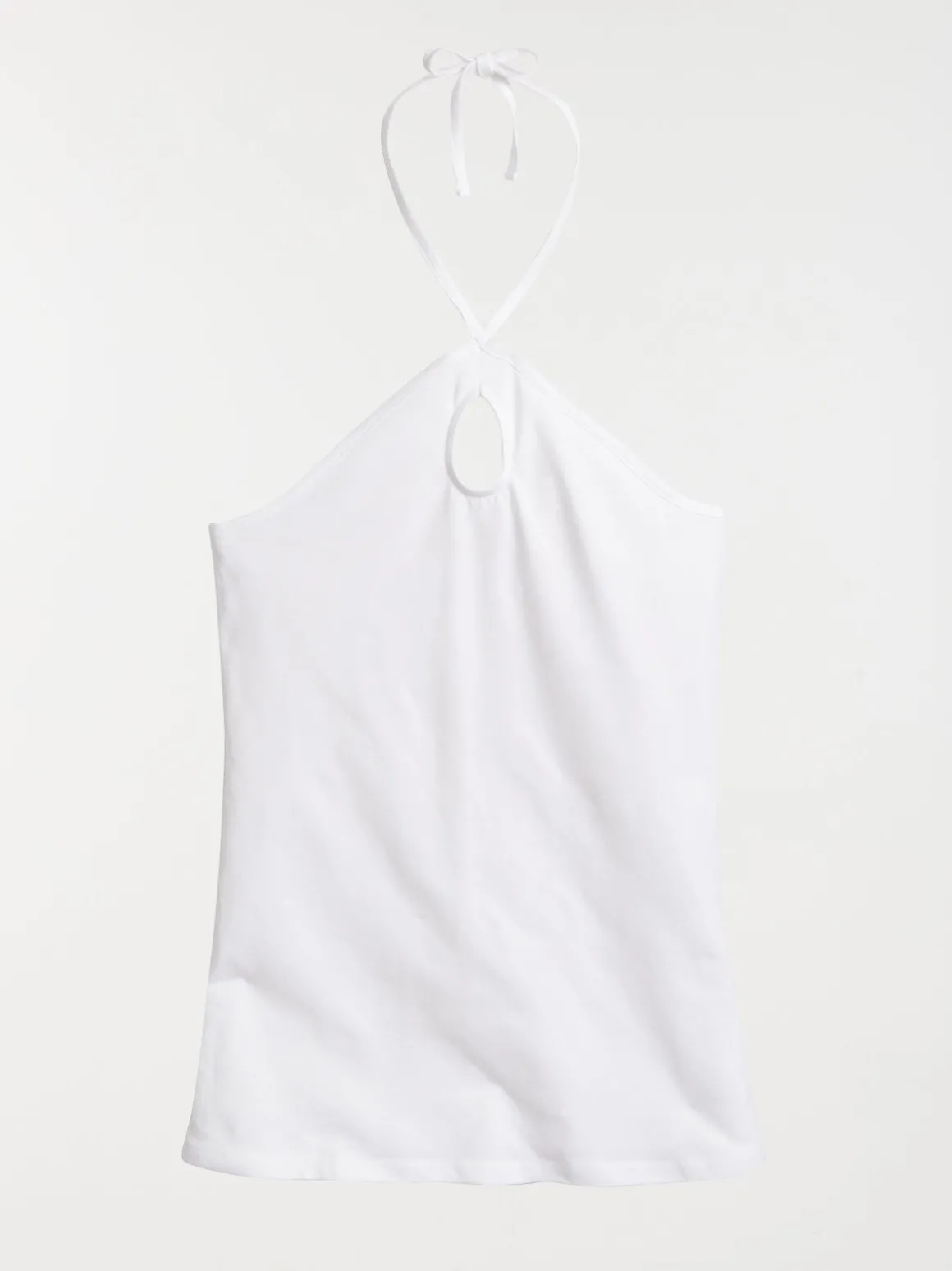Débardeur dos nu blanc femme