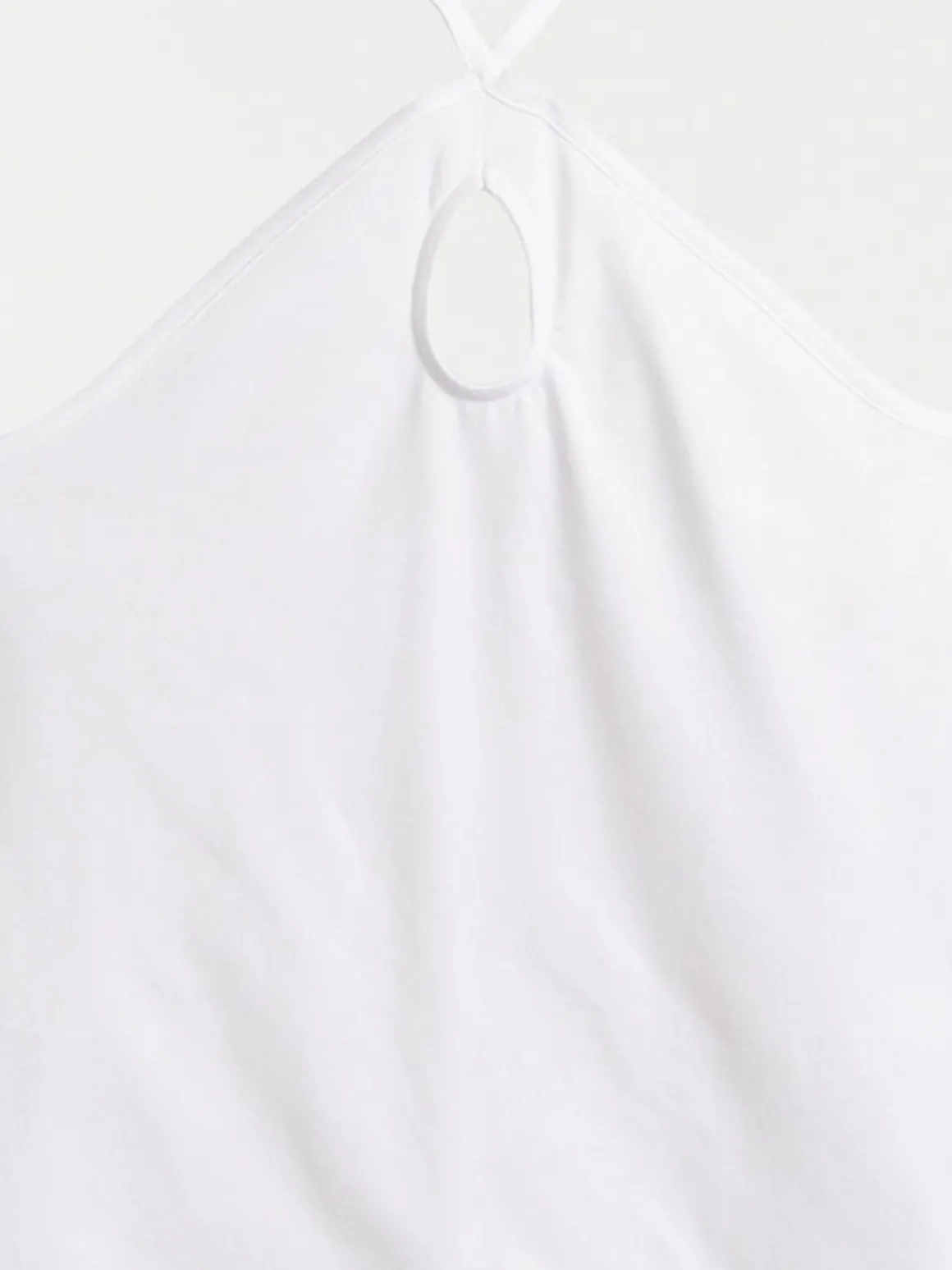 Débardeur dos nu blanc femme