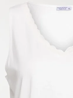 Débardeur grande taille dentelle femme