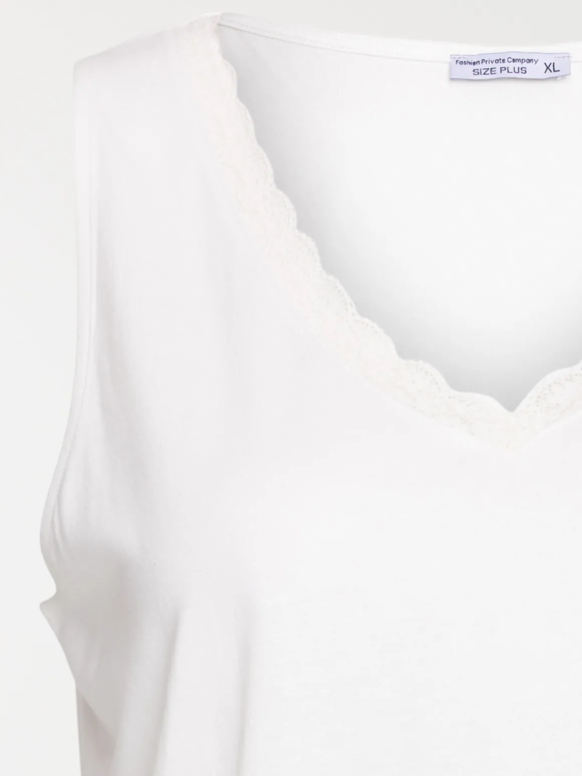 Débardeur grande taille dentelle femme