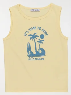 Débardeur hello summer garçon (3-12A)