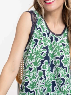 Débardeur imprimé floral femme