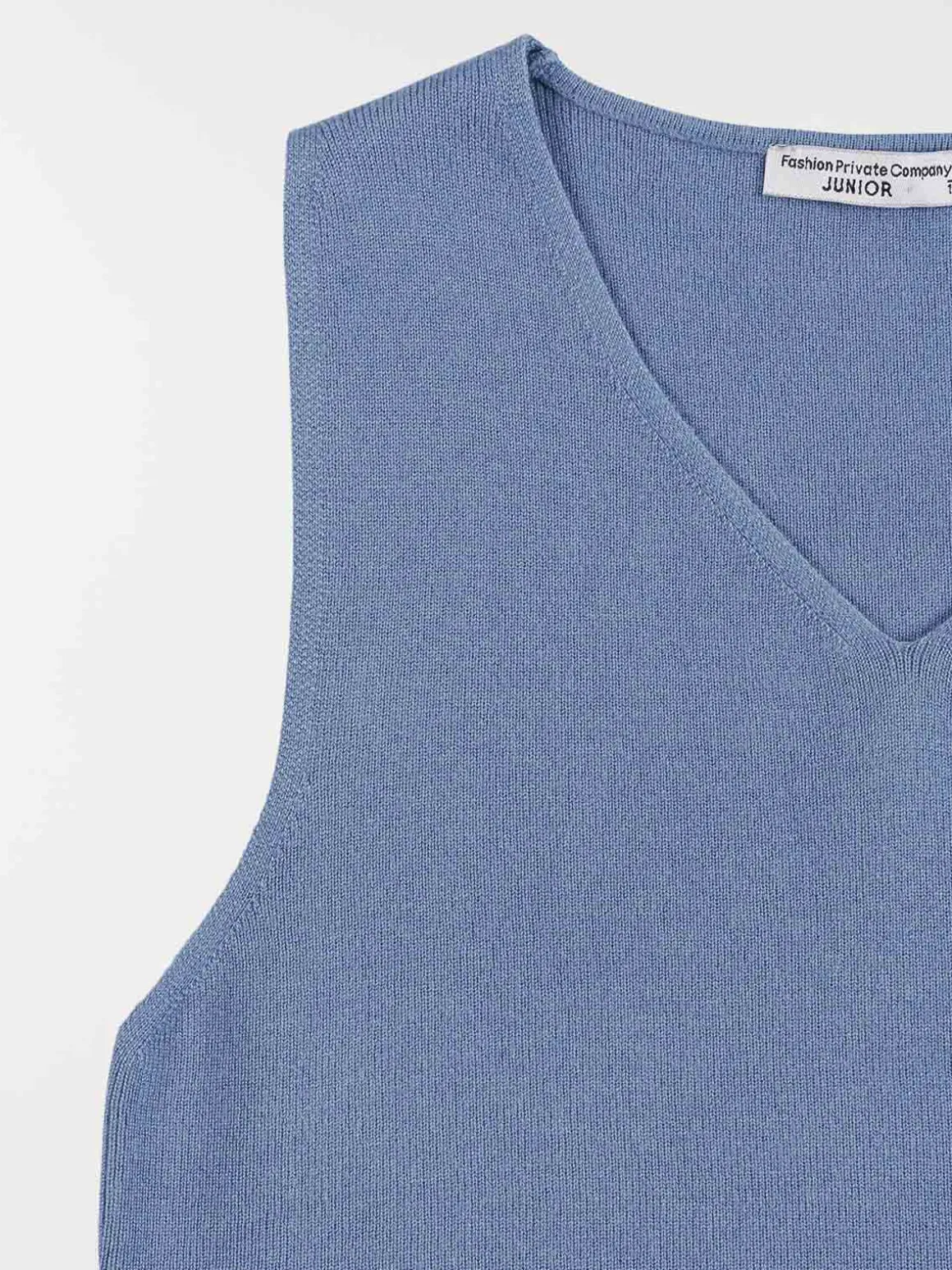 Débardeur maille col V fille (XXS-M)