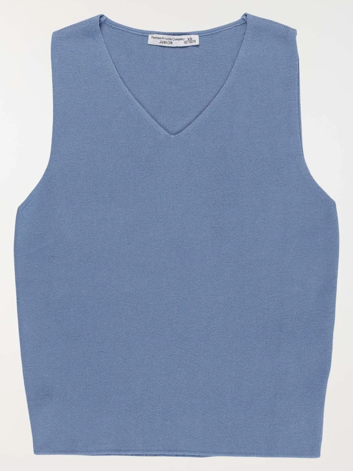 Débardeur maille col V fille (XXS-M)