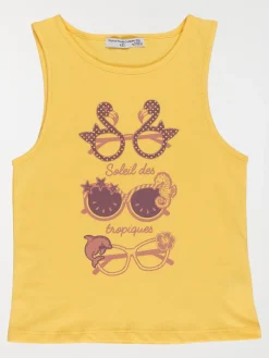 Débardeur motifs lunettes fille (3-12A)