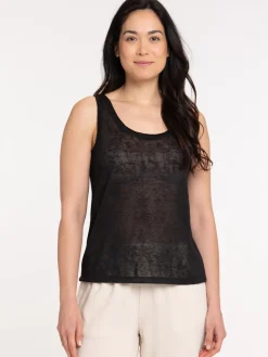 Débardeur noir femme